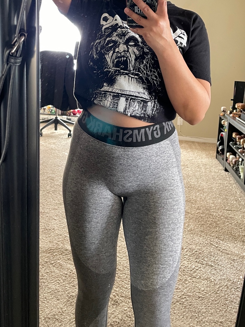 Gymshark Flex Charcoal Marl Black Leggings